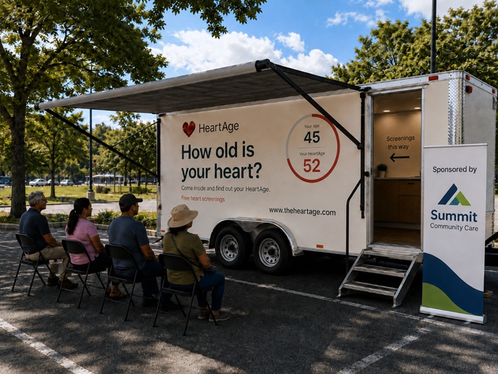 HeartAGE mobile cardiovascular screening unit